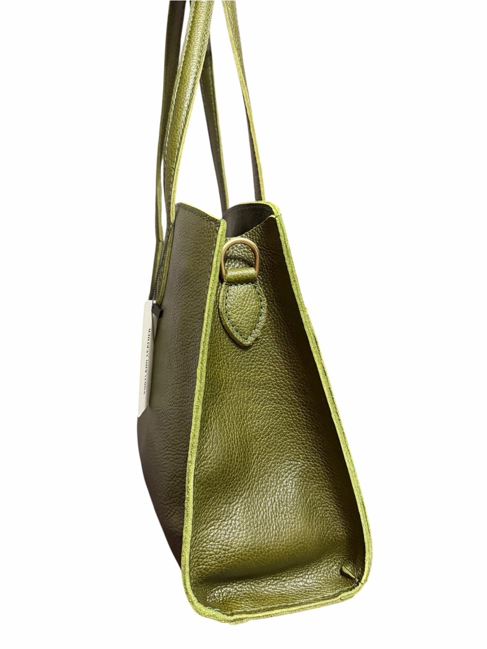 Portland Leather goods, pebbled olive large Ashburn Crossbody tote - Picture 2 of 6